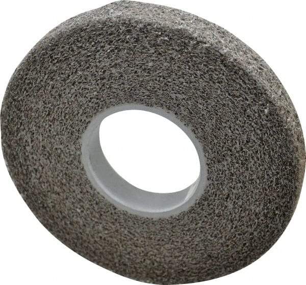 3M - 8" Diam, 1" Face Width, 3" Center Hole, Fine Grade, Silicon Carbide Deburring Wheel - Convolute, Soft Density 2 Grade, 4,500 RPM - Eagle Tool & Supply