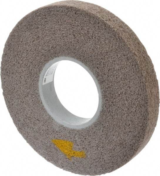3M - 8" Diam, 1" Face Width, 3" Center Hole, Fine Grade, Aluminum Oxide Deburring Wheel - Convolute, Medium Density 5 Grade, 4,500 RPM - Eagle Tool & Supply