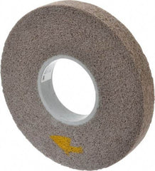 3M - 8" Diam, 1" Face Width, 3" Center Hole, Fine Grade, Aluminum Oxide Deburring Wheel - Convolute, Medium Density 5 Grade, 4,500 RPM - Eagle Tool & Supply