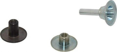 3M - 1/4" Shank Diam Unitized Deburring Wheel Mandrel - Compatible with 2" - 4" Diam x 1/8" Wide x 3/8" Hole Deburring Wheels - Eagle Tool & Supply