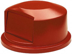 Rubbermaid - Round Lid for Use with 44 Gal Round Trash Cans - Red, Polyethylene, For 2643 Brute Trash Cans - Eagle Tool & Supply