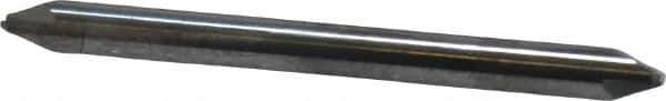 Accupro - 0.015" Radius, 1/8" Mill Diam, 2 Flute Solid Carbide Corner Rounding End Mill - Double End, Uncoated, 1-1/2" OAL, 1/8" Shank Diam - Eagle Tool & Supply