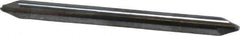 Accupro - 0.015" Radius, 1/8" Mill Diam, 2 Flute Solid Carbide Corner Rounding End Mill - Double End, Uncoated, 1-1/2" OAL, 1/8" Shank Diam - Eagle Tool & Supply