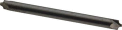 Accupro - 0.04" Radius, 1/8" Mill Diam, 2 Flute Solid Carbide Corner Rounding End Mill - Double End, Uncoated, 1-1/2" OAL, 1/8" Shank Diam - Eagle Tool & Supply