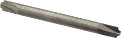 Accupro - 0.046" Radius, 3/16" Mill Diam, 2 Flute Solid Carbide Corner Rounding End Mill - Double End, Uncoated, 2" OAL, 3/16" Shank Diam - Eagle Tool & Supply