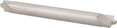 Accupro - 0.062" Radius, 3/16" Mill Diam, 2 Flute Solid Carbide Corner Rounding End Mill - Double End, Uncoated, 2" OAL, 3/16" Shank Diam - Eagle Tool & Supply