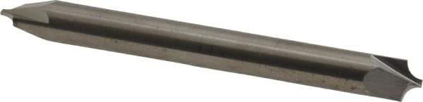 Accupro - 0.094" Radius, 1/4" Mill Diam, 2 Flute Solid Carbide Corner Rounding End Mill - Double End, Uncoated, 2-1/2" OAL, 1/4" Shank Diam - Eagle Tool & Supply