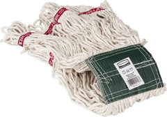 Rubbermaid - 5" Green Head Band, Medium Blended Fiber Loop End Mop Head - 4 Ply, Use for General Purpose - Eagle Tool & Supply