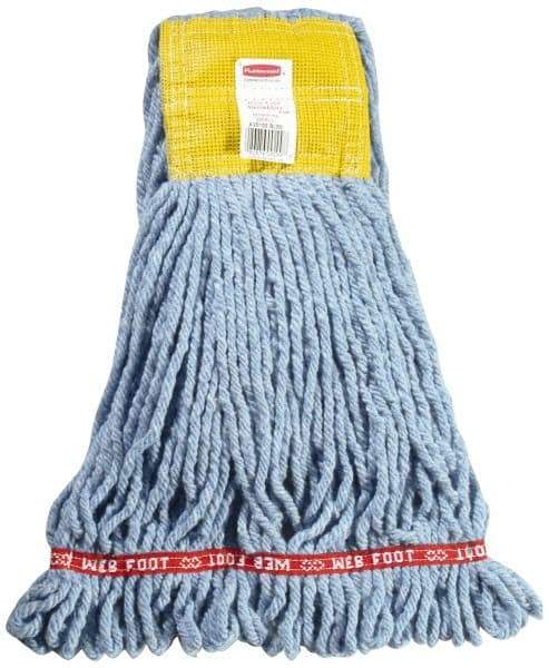 Rubbermaid - 5" Yellow Head Band, Small Blended Fiber Loop End Mop Head - 4 Ply, Use for General Purpose - Eagle Tool & Supply