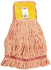 Rubbermaid - 5" Yellow Head Band, Small Blended Fiber Loop End Mop Head - 4 Ply, Use for General Purpose - Eagle Tool & Supply