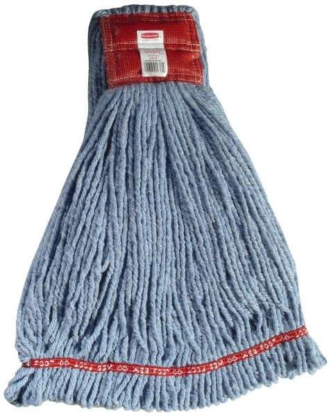 Rubbermaid - 5" Red Head Band, Large Blended Fiber Loop End Mop Head - 4 Ply, Use for General Purpose - Eagle Tool & Supply