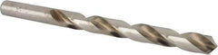 Made in USA - Letter W 118° High Speed Steel Jobber Drill - Bright Finish, Right Hand Cut, Spiral Flute, Straight Shank, 5-1/8" OAL, Standard Point - Eagle Tool & Supply