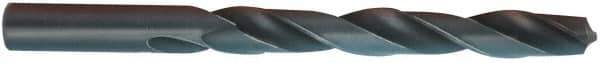 Chicago-Latrobe - #7 135° High Speed Steel Jobber Drill - TiCN Finish, Right Hand Cut, Spiral Flute, Straight Shank, 3-5/8" OAL, Split Point - Eagle Tool & Supply