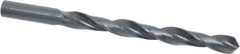 Interstate - 3/8" 118° High Speed Steel Jobber Drill - Oxide Finish, Right Hand Cut, Spiral Flute, Straight Shank, 5" OAL, Standard Point - Eagle Tool & Supply