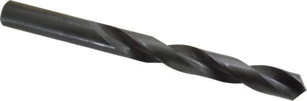 Interstate - 41/64" 118° High Speed Steel Jobber Drill - Oxide Finish, Right Hand Cut, Spiral Flute, Straight Shank, 7-1/8" OAL, Standard Point - Eagle Tool & Supply