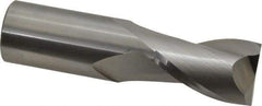 OSG - 1", 1-1/2" LOC, 1" Shank Diam, 4" OAL, 2 Flute, Solid Carbide Square End Mill - Single End, Uncoated, Spiral Flute, 30° Helix, Centercutting, Right Hand Cut, Right Hand Flute, Series 402 - Eagle Tool & Supply