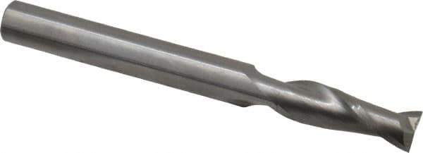 OSG - 2.5mm, 8mm LOC, 3mm Shank Diam, 39mm OAL, 2 Flute, Solid Carbide Square End Mill - Single End, TiAlN Finish, Spiral Flute, 30° Helix, Centercutting, Right Hand Cut, Right Hand Flute, Series 402 - Eagle Tool & Supply