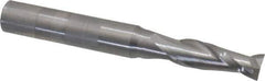 OSG - 17/64", 3/4" LOC, 5/16" Shank Diam, 2-1/2" OAL, 2 Flute, Solid Carbide Square End Mill - Single End, Uncoated, Spiral Flute, 30° Helix, Centercutting, Right Hand Cut, Right Hand Flute, Series 402 - Eagle Tool & Supply
