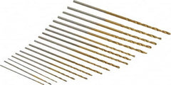 Interstate - 118° Point, TiN Finish, High Speed Steel Jobber Length Drill Bit Set - Eagle Tool & Supply