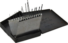 Interstate - 118° Point, Oxide Finish, High Speed Steel Jobber Length Drill Bit Set - Eagle Tool & Supply