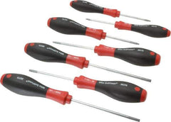 Wiha - 7 Piece TR7 to TR25 Ergonomic Handle Torx Driver Set - TR7, TR8, TR9, TR10, TR15, TR20, TR25 - Eagle Tool & Supply