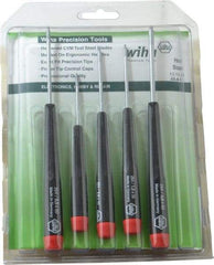 Wiha - 5 Piece, Hex Driver Set - Hex - Eagle Tool & Supply