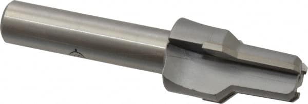Scientific Cutting Tools - 0.586" Diam, 0.543" Small End Diam, 1/2" Straight Shank, 1-7/16" Flute, Taper Pipe Reamer - Eagle Tool & Supply