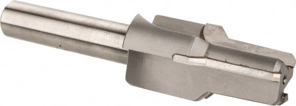 Scientific Cutting Tools - 0.725" Diam, 0.67" Small End Diam, 1/2" Straight Shank, 1-7/8" Flute, Taper Pipe Reamer - Eagle Tool & Supply
