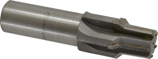 Scientific Cutting Tools - 15/16" Diam, 0.882" Small End Diam, 1" Straight Shank, 2-1/8" Flute, Taper Pipe Reamer - Eagle Tool & Supply
