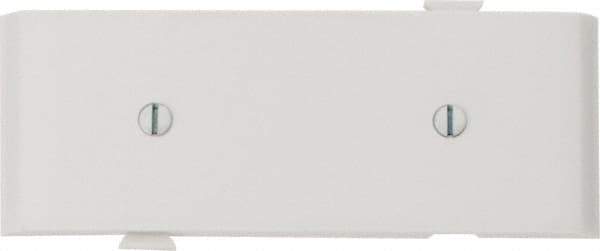 Pass & Seymour - 1 Gang, 4.9062 Inch Long x 1-13/16 Inch Wide, Blank Wall Plate - Blank, White, Nylon - Eagle Tool & Supply