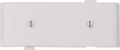 Pass & Seymour - 1 Gang, 4.9062 Inch Long x 1-13/16 Inch Wide, Blank Wall Plate - Blank, White, Nylon - Eagle Tool & Supply