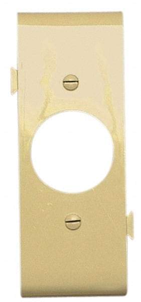 Pass & Seymour - 1 Gang, 4.9062 Inch Long x 1-13/16 Inch Wide, Sectional Wall Plate - Single Outlet Center Panel, Ivory, Nylon - Eagle Tool & Supply