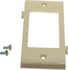 Pass & Seymour - 1 Gang, 4.9062 Inch Long x 1-13/16 Inch Wide, Sectional Switch Plate - Decorator Switch Center Panel, Ivory, Nylon - Eagle Tool & Supply