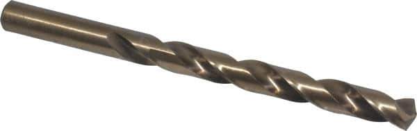 Interstate - 13/32" 135° Cobalt Jobber Drill - Bright Finish, Right Hand Cut, Spiral Flute, 5-1/4" OAL, Split Point - Eagle Tool & Supply