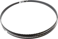 Disston - 4 TPI, 7' 9-1/2" Long x 3/8" Wide x 0.025" Thick, Welded Band Saw Blade - Carbon Steel, Toothed Edge, Raker Tooth Set, Hard Back, Contour Cutting - Eagle Tool & Supply