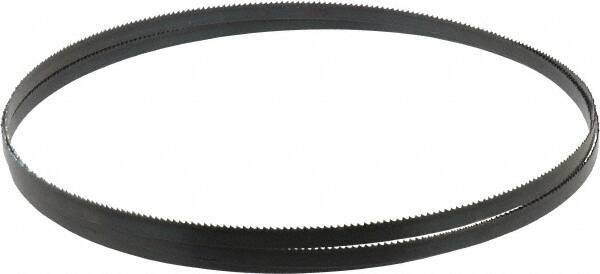 Disston - 10 TPI, 7' 9-1/2" Long x 3/8" Wide x 0.025" Thick, Welded Band Saw Blade - Carbon Steel, Toothed Edge, Raker Tooth Set, Hard Back, Contour Cutting - Eagle Tool & Supply