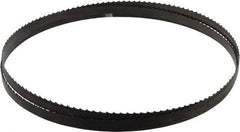Disston - 4 TPI, 7' 9-1/2" Long x 1/2" Wide x 0.025" Thick, Welded Band Saw Blade - Carbon Steel, Toothed Edge, Raker Tooth Set, Hard Back, Contour Cutting - Eagle Tool & Supply