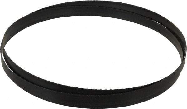 Disston - 14 TPI, 9' 7-1/2" Long x 3/4" Wide x 0.032" Thick, Welded Band Saw Blade - Carbon Steel, Toothed Edge, Raker Tooth Set, Hard Back, Contour Cutting - Eagle Tool & Supply