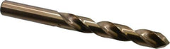 Interstate - 18mm 135° Cobalt Jobber Drill - Bright Finish, Right Hand Cut, 191mm OAL, Split Point - Eagle Tool & Supply