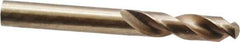 Interstate - 10mm 135° Cobalt Screw Machine Drill Bit - Bright Finish, Right Hand Cut, 43mm Flute Length, 89mm OAL, Split Point - Eagle Tool & Supply