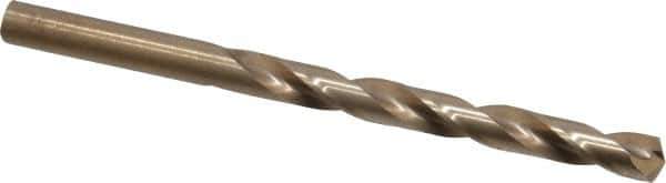 Interstate - Letter L 135° Cobalt Jobber Drill - Bright Finish, Right Hand Cut, Spiral Flute, 4-1/4" OAL, Split Point - Eagle Tool & Supply