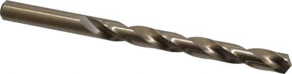 Interstate - Letter S 135° Cobalt Jobber Drill - Bright Finish, Right Hand Cut, Spiral Flute, 4-7/8" OAL, Split Point - Eagle Tool & Supply