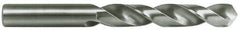 SGS - 21/64" 118° Solid Carbide Jobber Drill - Bright Finish, Right Hand Cut, Spiral Flute, Straight Shank, 4" OAL, Faceted Point - Eagle Tool & Supply