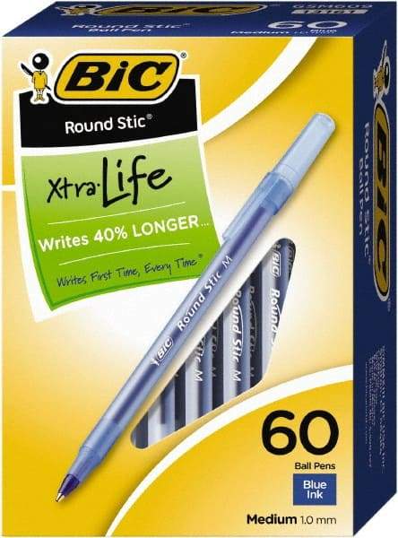 Bic - Conical Ball Point Pen - Blue - Eagle Tool & Supply