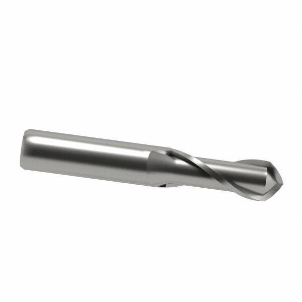 Accupro - 18mm Diam, 38mm LOC, 2 Flute Solid Carbide Ball End Mill - Uncoated, Single End, 100mm OAL, 18mm Shank Diam, Spiral Flute - Eagle Tool & Supply