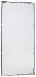 PRO-SAFE - Indoor Rectangular Flat Safety, Traffic & Inspection Mirrors - Acrylic Lens, Hardboard Backing, 16" High - Eagle Tool & Supply