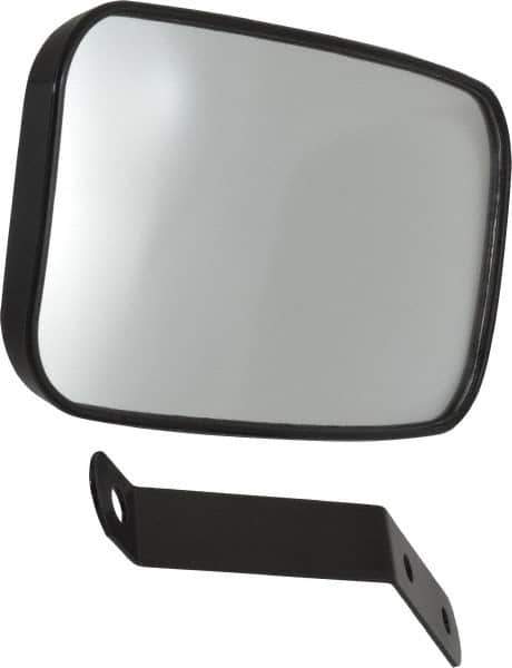 PRO-SAFE - Indoor & Outdoor Rectangular Vehicle/Utility Safety, Traffic & Inspection Mirrors - Glass Lens, 4" High - Eagle Tool & Supply