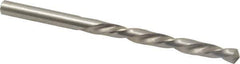 Made in USA - Letter E (1/4) 118° High Speed Steel Jobber Drill - Bright Finish, Left Hand Cut, Spiral Flute, Straight Shank, 4" OAL, Standard Point - Eagle Tool & Supply