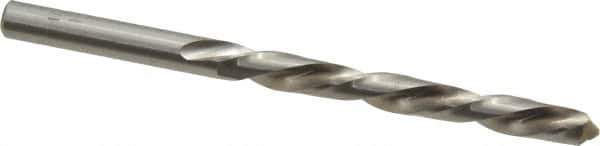 Made in USA - 17/64" 118° High Speed Steel Jobber Drill - Bright Finish, Left Hand Cut, Spiral Flute, Straight Shank, 4-1/8" OAL, Standard Point - Eagle Tool & Supply