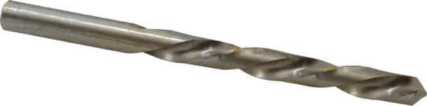 Made in USA - 23/64" 118° High Speed Steel Jobber Drill - Bright Finish, Left Hand Cut, Spiral Flute, Straight Shank, 4-7/8" OAL, Standard Point - Eagle Tool & Supply